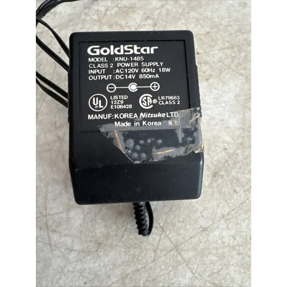 GoldStar KNU-1485 Power Supply Output DC 14v 850mA